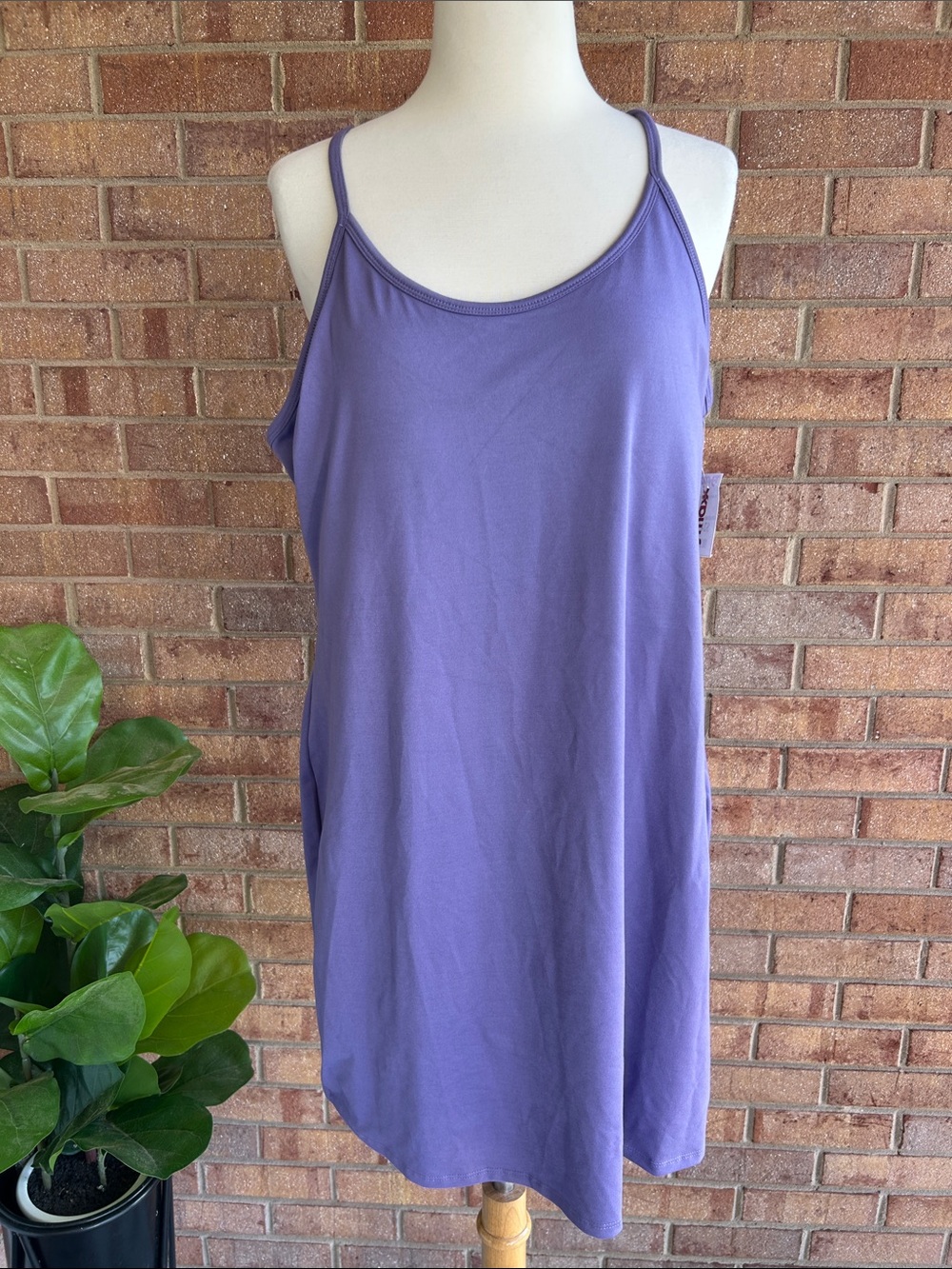 NWT Kyodan Purple skort Dress with Thin Straps